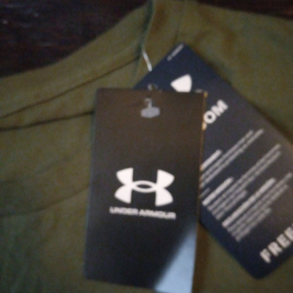 BRAND NEW WITH TAGS UNDER ARMOUR FREEDOM Mens TSHIRT 2XL NWT Color Green... - Picture 5 of 12